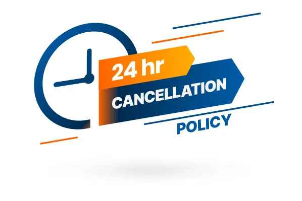 What is a 24-hour cancellation policy?
